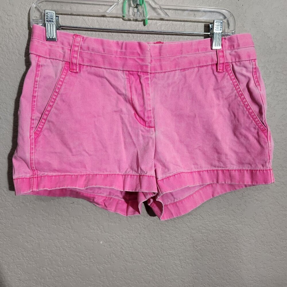 J.Crew  Shorts Womens Size 2 Faded Pink Chino Cotton Blend Casual